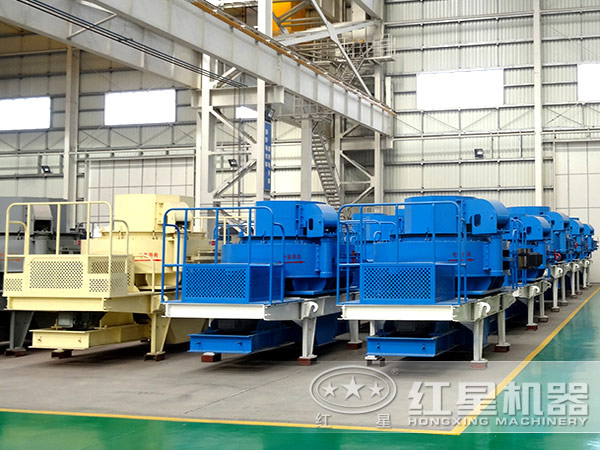 鵝卵石制砂機生產(chǎn)車間 鵝卵石制砂機生產(chǎn)車間