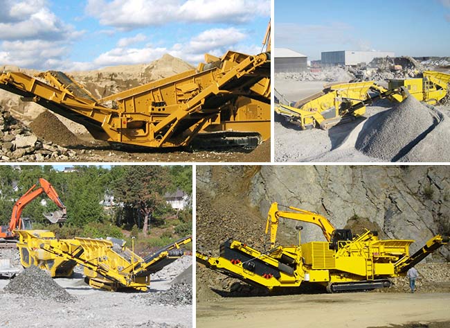 各種履帶移動破碎機(jī)生產(chǎn)現(xiàn)場 各種履帶移動破碎機(jī)生產(chǎn)現(xiàn)場