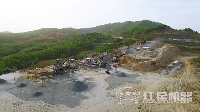 由紅星總包設計建設的桐柏石灰石砂石場 由紅星總包設計建設的桐柏石灰石砂石場