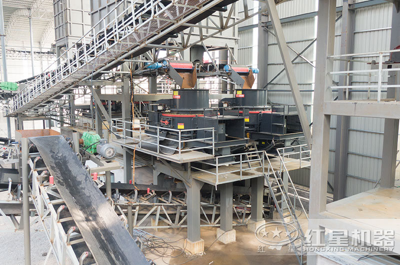 沖擊式制砂機(jī)工作現(xiàn)場(chǎng)圖片